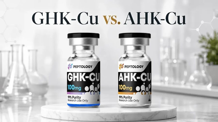GHK-Cu vs. AHK-Cu: ποια η διαφορά μεταξύ των δύο τριπεπτιδίων χαλκού