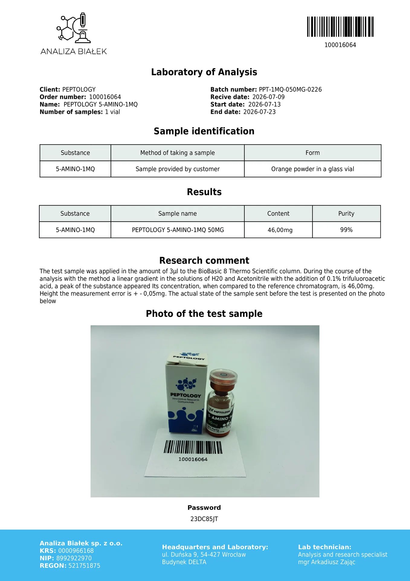 5-Αμινο-1MQ 50 mg – αναστολέας NNMT, μικρό μόριο – εικόνα 2