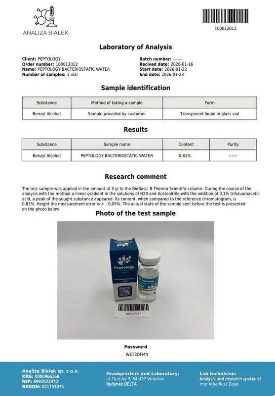 Bacteriostatic water (Βακτηριοστατικό νερό) 10 ml – εικόνα 2